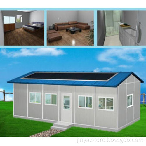 Prefab House, Hot Galvanized Steel Structure, EPS Sandwich Panels